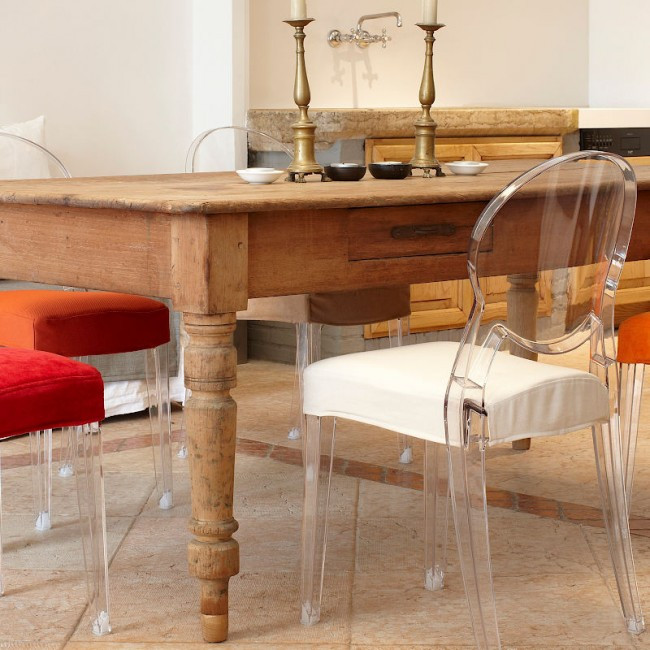 Стул пластиковый VLL- SCAB IGLOO 2357 (прозрачный, дымчатый)