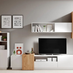 Стенка Perfect Home 3Д / 3D C Белый/дуб золотой крафт