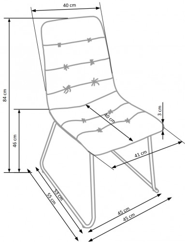 Стул PL- HALMAR K-321 темно-зеленый