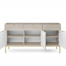 Комод Perfect Home Nova 3-дверный с 3 ящиками и золотыми ножками KSZ154 Кашемир