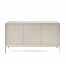 Комод Perfect Home Nova 3-дверный с 3 ящиками и золотыми ножками KSZ154 Кашемир