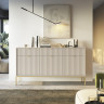 Комод Perfect Home Nova 3-дверный с 3 ящиками и золотыми ножками KSZ154 Кашемир