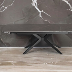 Стол обеденный модерн super premium ceramic  Evro- LISBON Matt Ceramic Bulgaria DARK GREY T7548-1824