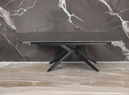 Стол обеденный модерн super premium ceramic  Evro- LISBON Matt Ceramic Bulgaria DARK GREY T7548-1824