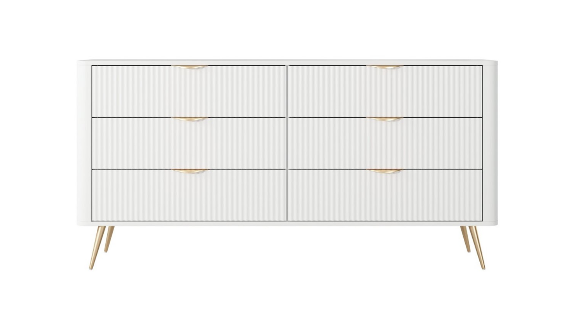 Комод Perfect Home Ланте / Lante  6S/163 Белый