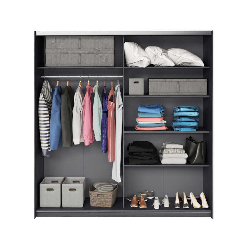 Шкаф-купе с зеркалом Helvetia 24CBEA67 GALAXY (карбоновый дуб)