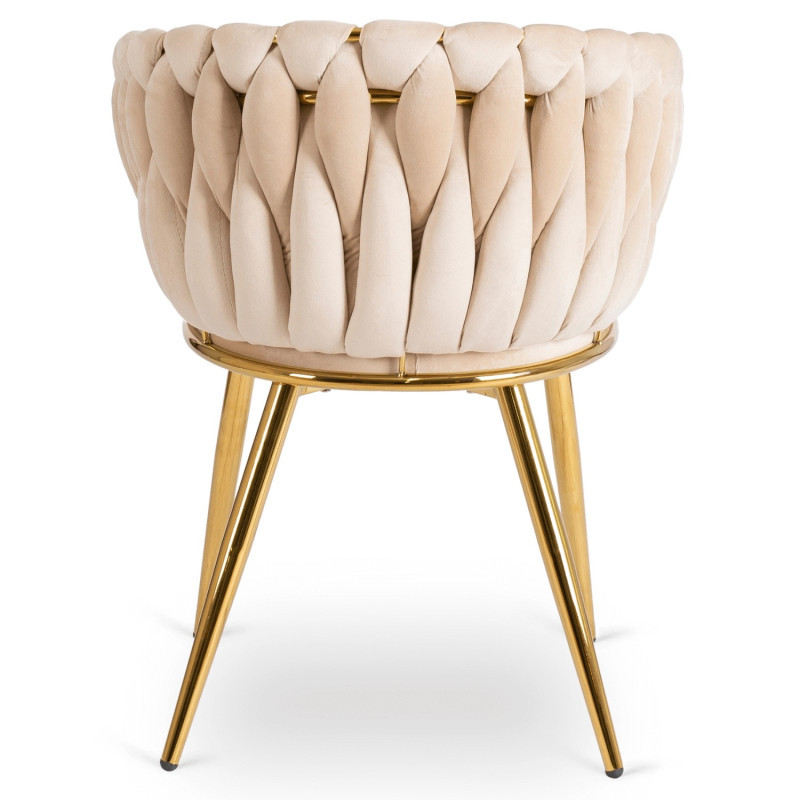 Кресло Ont- CAPI кремовый велюр