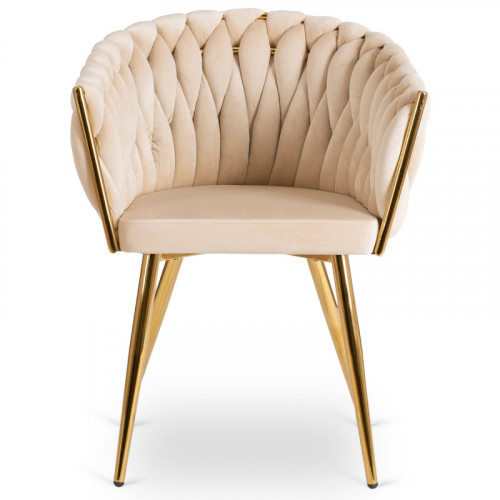 Кресло Ont- CAPI кремовый велюр