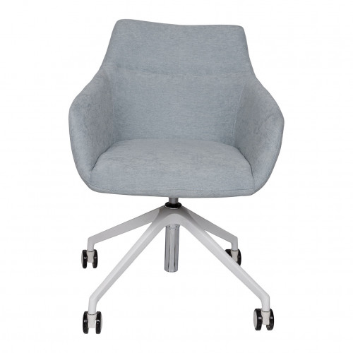 Кресло офисное мягкое модерн NL- WENNS серый