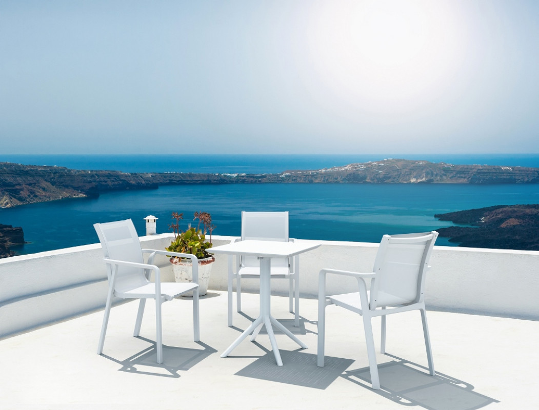 Стол уличный складной Siesta Sky Folding Table 60 (белый)