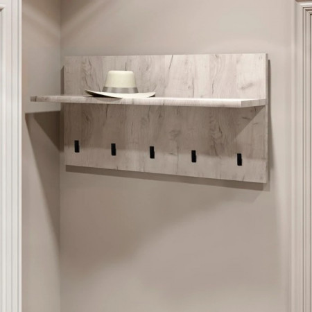 Вешалка в прихожую EVR- Соната-800 крафт белый