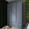Шкаф распашной на 3 двери и 2 шухляды EVR- Лайт ШЛ-3 графит