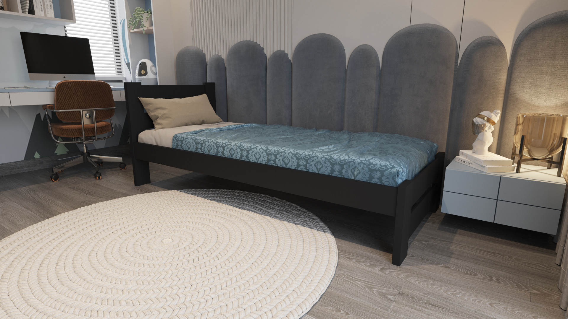 Кровать односпальная ViA- Модена 80х200; 90х200