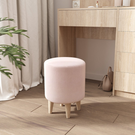 Пуф на ножках 42х35 KOD- Пуф-Хюгге (ткань велюр)