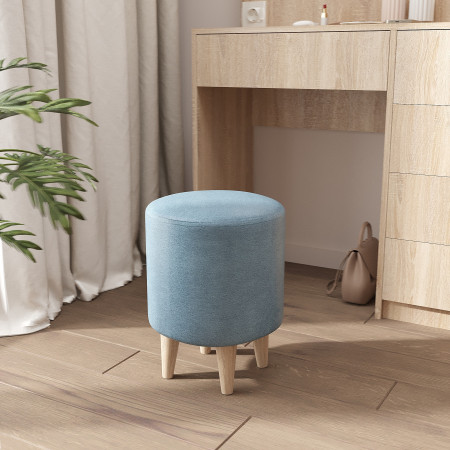 Пуф на ножках 42х35 KOD- Пуф-Хюгге (ткань велюр)