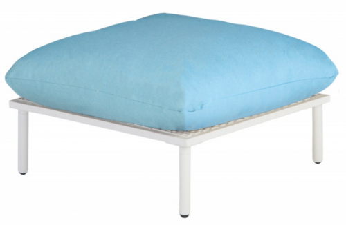 Пуф из металла Alexander Rose TEA- BEACH LOUNGE FOOTSTOOL (W/CUSHION)