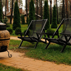 Кресло шезлонг деревянный Ws- WOOD Chalet chair Ламели