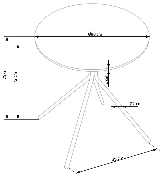 Комплект обеденный 1+2 PL- HALMAR FONDI + К-337