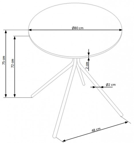 Комплект обеденный 1+2 PL- HALMAR FONDI + К-337