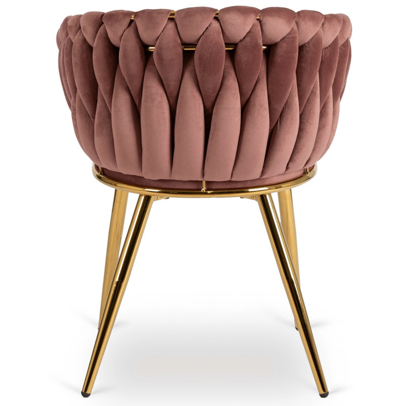 Кресло Ont- CAPI розовый велюр