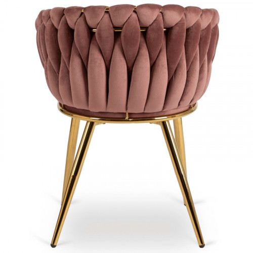 Кресло Ont- CAPI розовый велюр