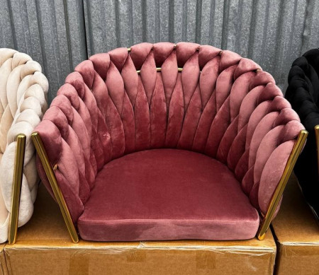 Кресло Ont- CAPI розовый велюр