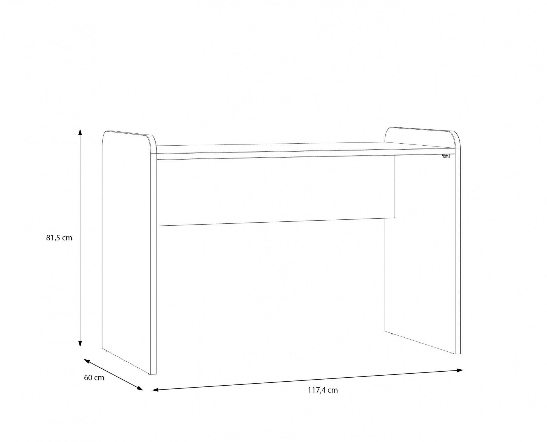 Стол письменный Forte HOA HOAK211 (дуб маувелла)