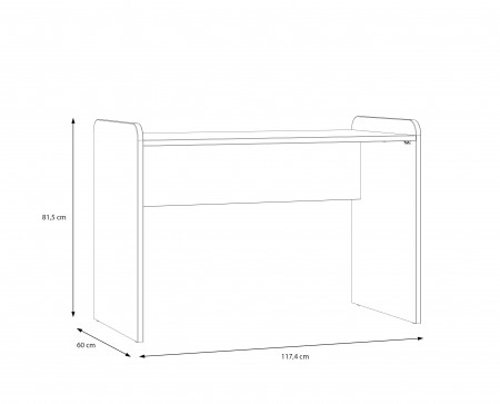 Стол письменный Forte HOA HOAK211 (дуб маувелла)