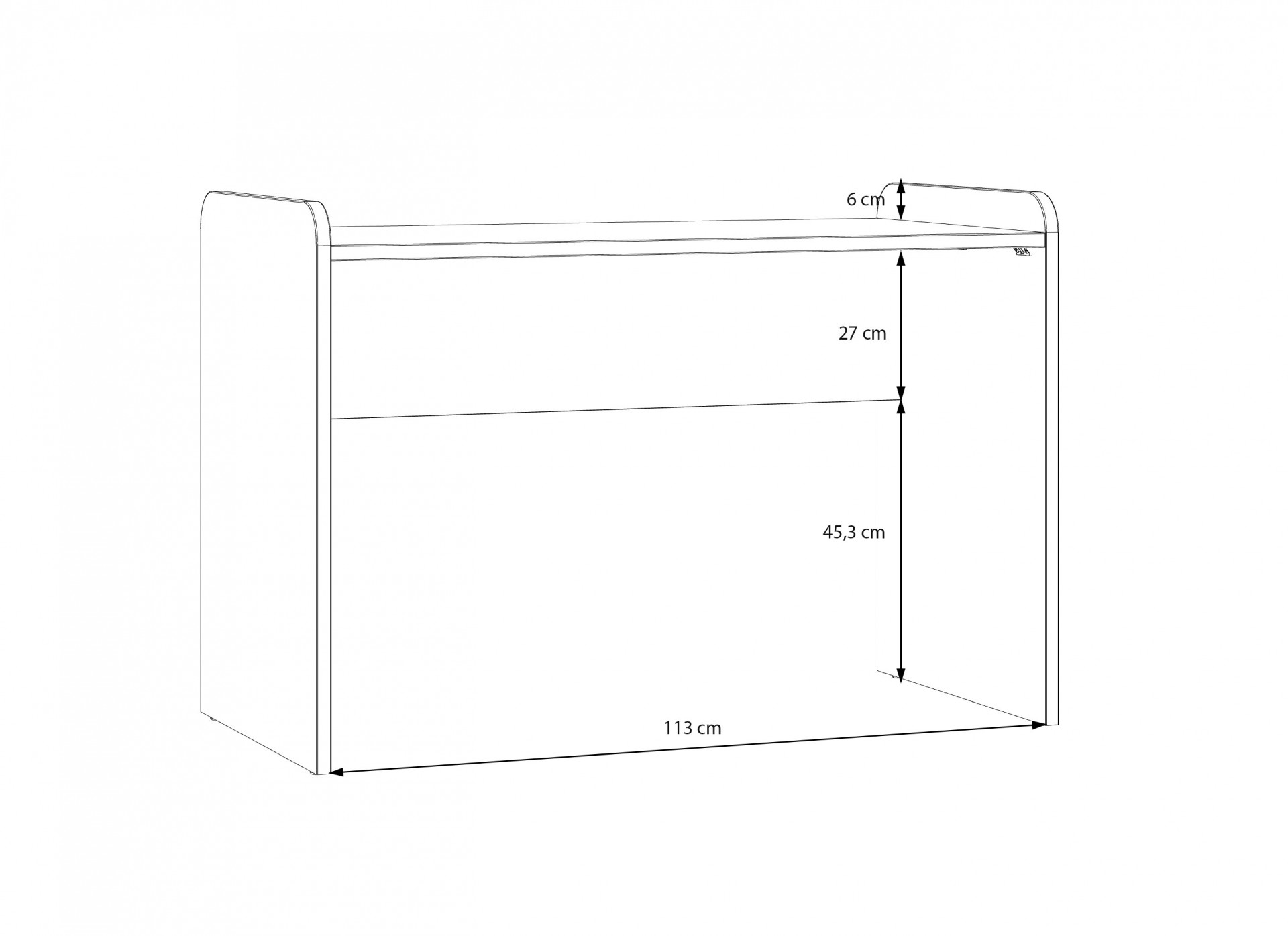 Стол письменный Forte HOA HOAK211 (дуб маувелла)