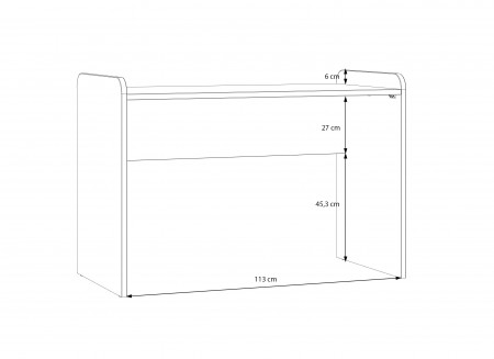 Стол письменный Forte HOA HOAK211 (дуб маувелла)