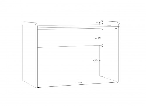 Стол письменный Forte HOA HOAK211 (дуб маувелла)