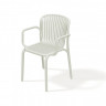 Кресло уличное обеденное VLL- FERNE Berne (белый, молочный)