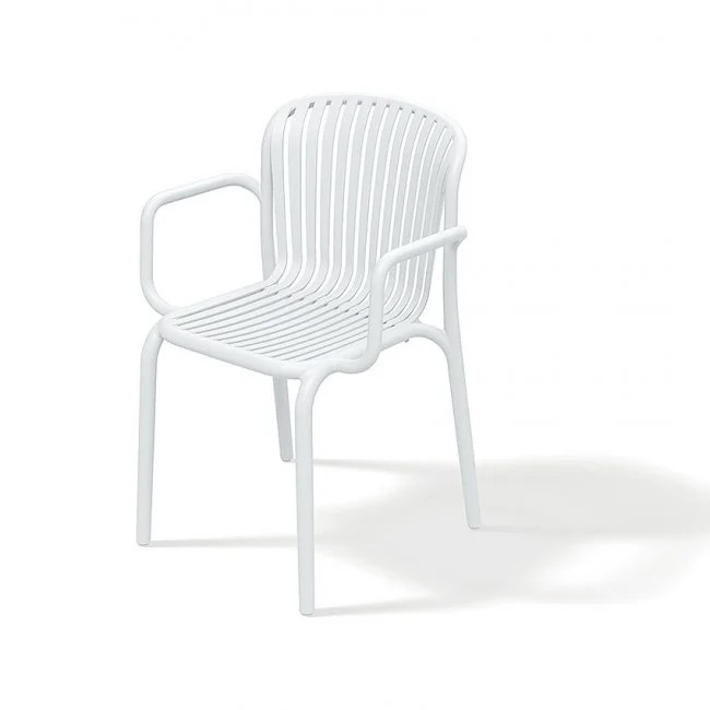 Кресло уличное обеденное VLL- FERNE Berne (белый, молочный)