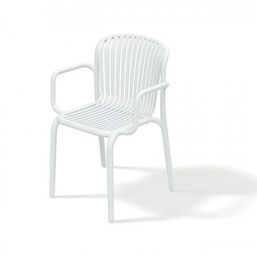 Кресло уличное обеденное VLL- FERNE Berne (белый, молочный)