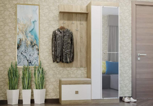 Вешалка в прихожую EVR- Соната-600 дуб Сонома