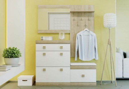 Вешалка в прихожую EVR- Соната-600 дуб Сонома