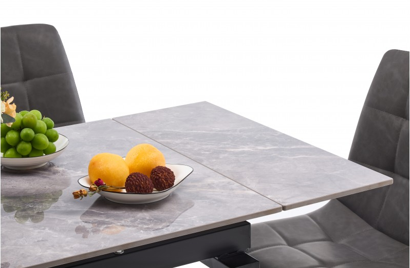 Стол обеденный BIO- Орион (черный/ керамика Армани грей) 