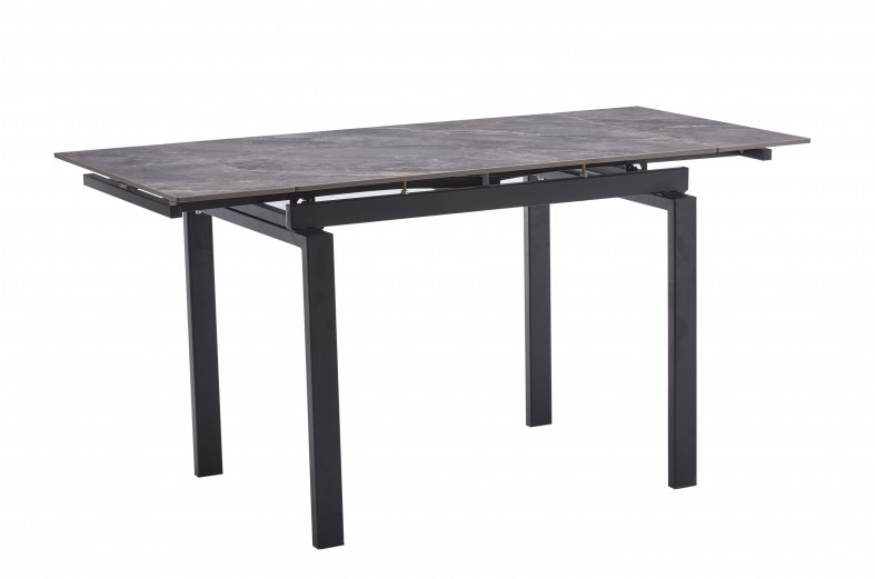 Стол обеденный BIO- Орион (черный/ керамика Армани грей) 