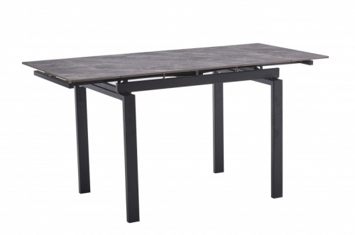 Стол обеденный BIO- Орион (черный/ керамика Армани грей) 