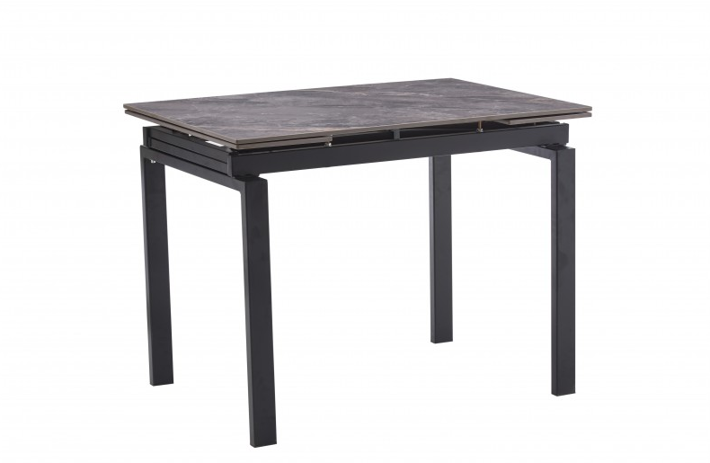 Стол обеденный BIO- Орион (черный/ керамика Армани грей) 