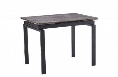 Стол обеденный BIO- Орион (черный/ керамика Армани грей) 