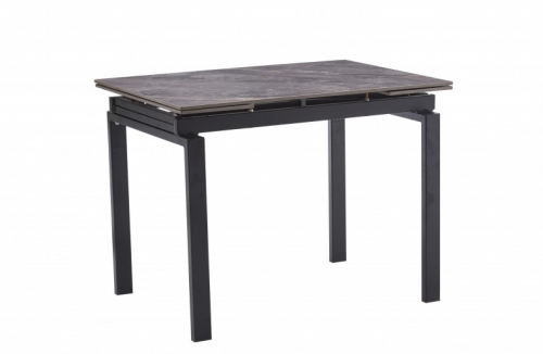 Стол обеденный BIO- Орион (черный/ керамика Армани грей) 
