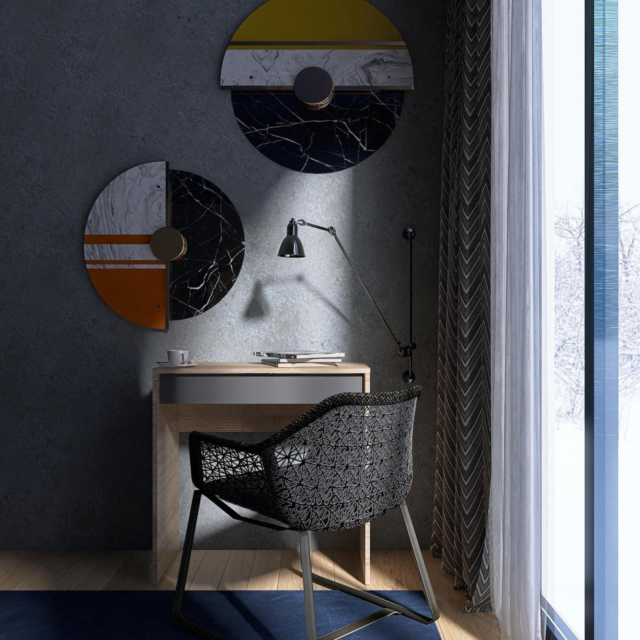 Стол для ноутбука EVR- Сити-750 дуб Сонома +  графит