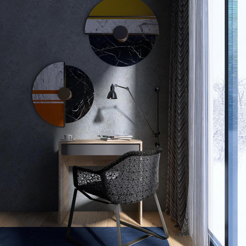 Стол для ноутбука EVR- Сити-750 дуб Сонома +  графит