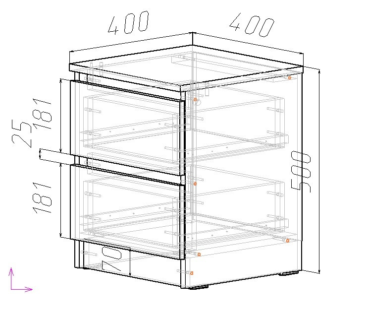 Тумба прикроватная ViA- Таун ТТ-5