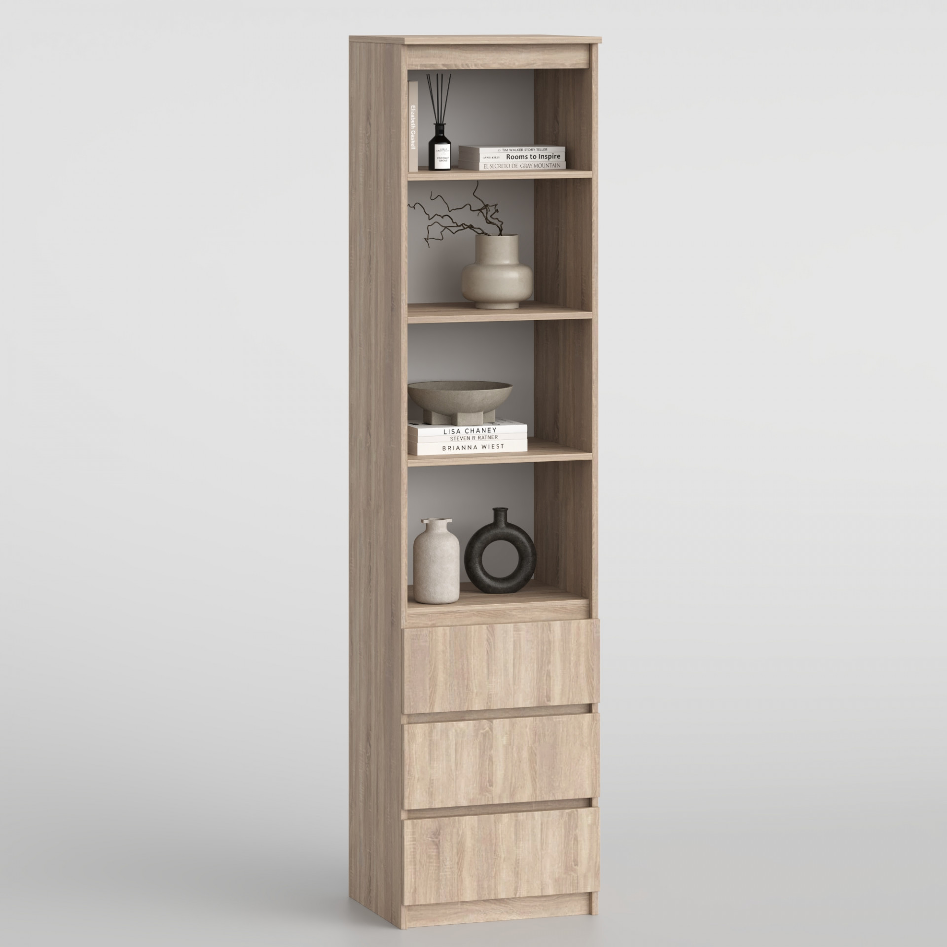 Стеллаж 195х55х42 см KOD- ШК-стиль-детский 3ф