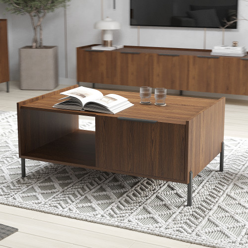 Журнальный стол с ящиком 46х104х48 см KOD- ЖС-Ларго