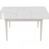 Стіл обідній розкладний INI- TALLINN CERAMIC 90(120)*70 білий глянець/кашемир   