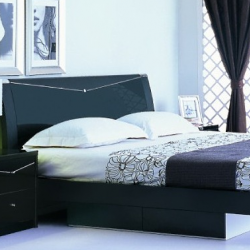 Кровать с плитой с ящиками SMS- Черный Диамант 180х200 см