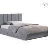 Двуспальная кровать с механизмом VRN- "LINE" (Темно-серый, Серый)